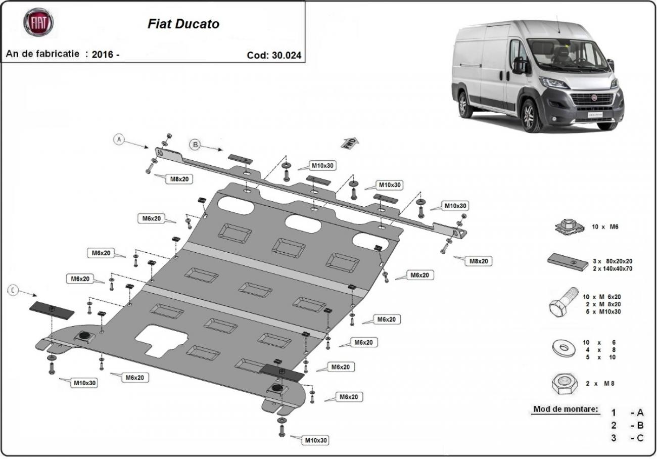 Engine skid plate Fiat Ducato - 2