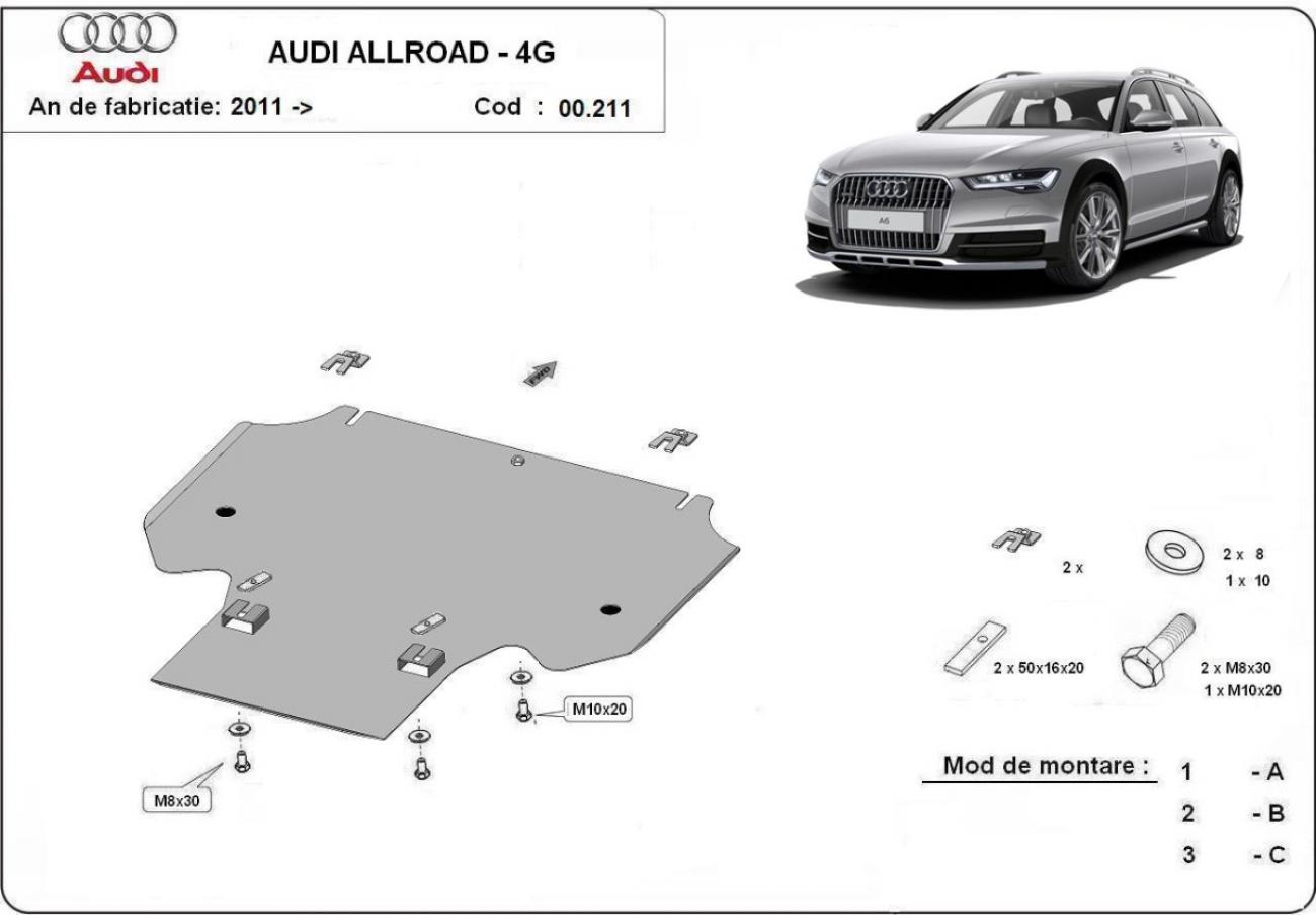 Gearbox skid plate Audi A6 All Road - 2