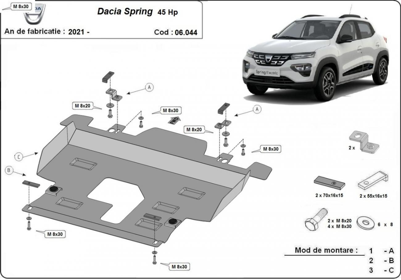 Engine skid plate Dacia Spring - 2