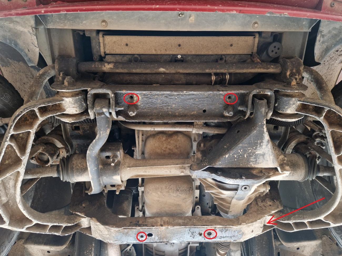 Engine skid plate Jeep Cherokee - KJ - 13