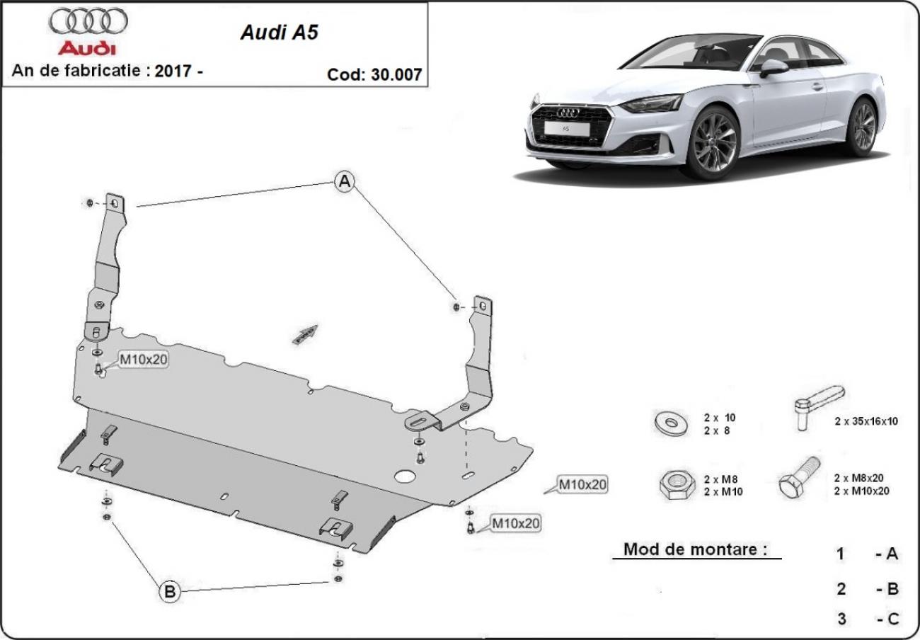 Engine skid plate Audi A5 - 2
