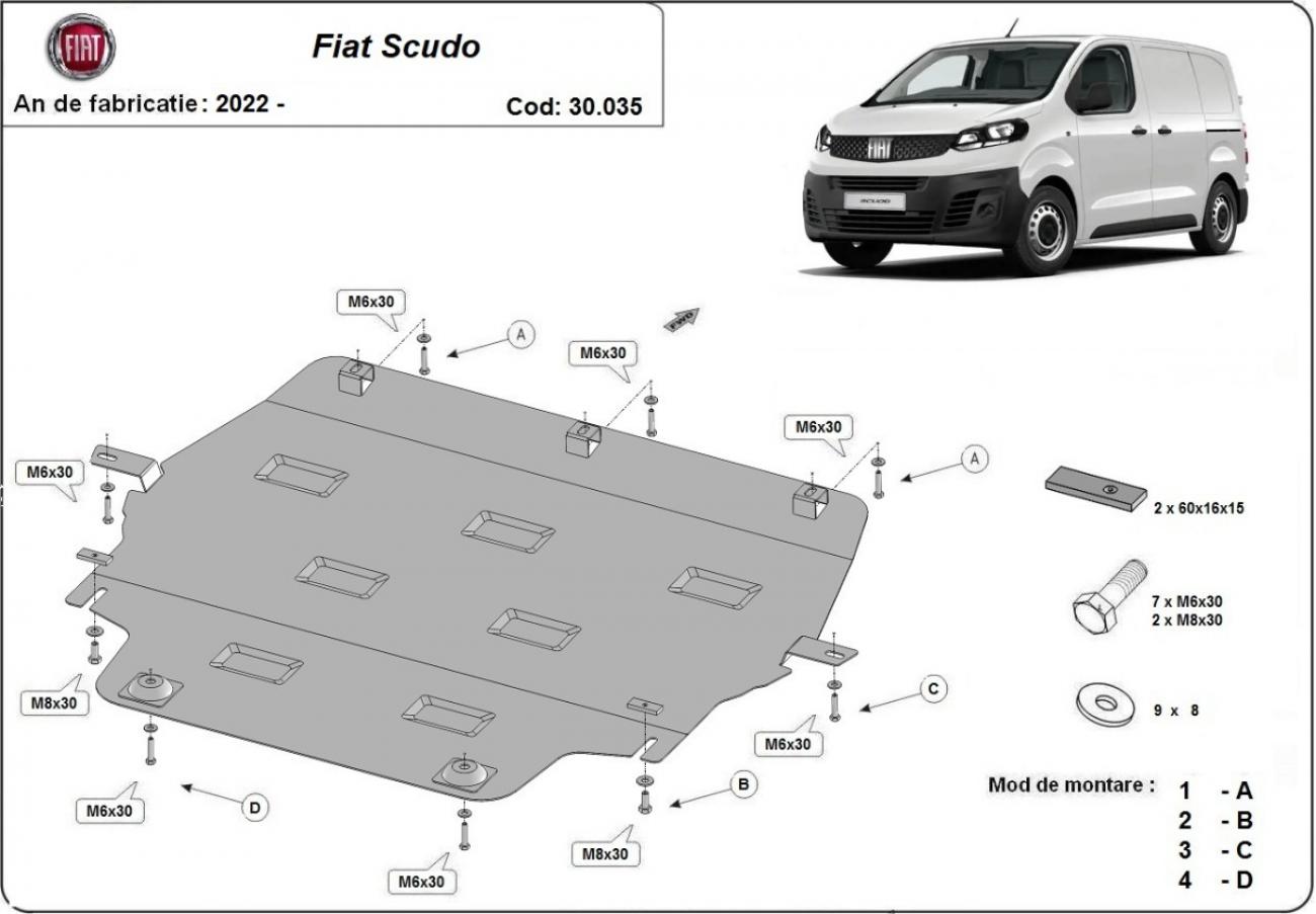 Engine skid plate Fiat Scudo - 2