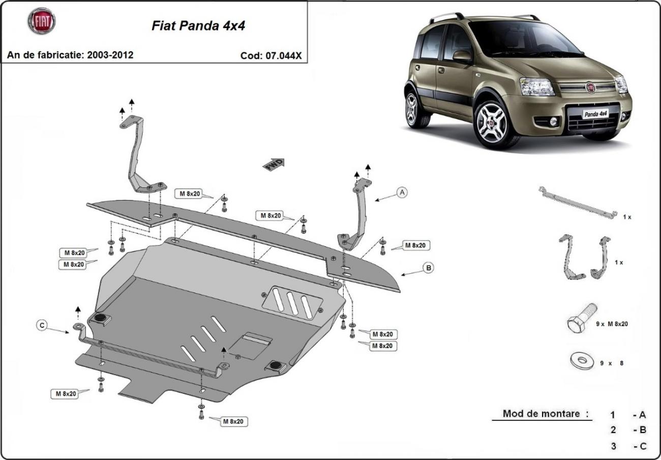 Engine skid plate Fiat Panda 4x4 - 2