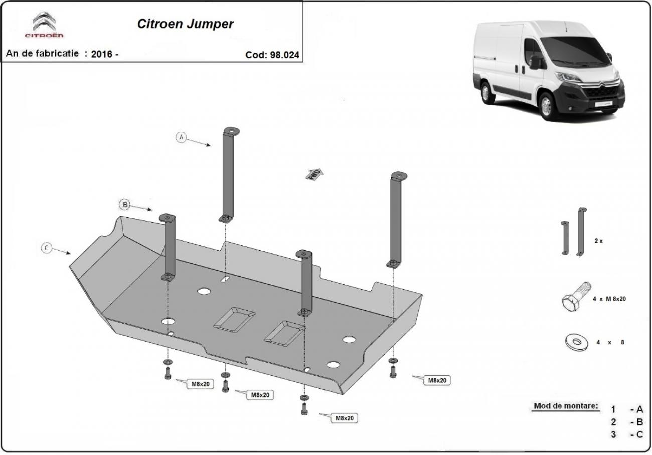 AdBlue tank skid plate Citroen Jumper - 2