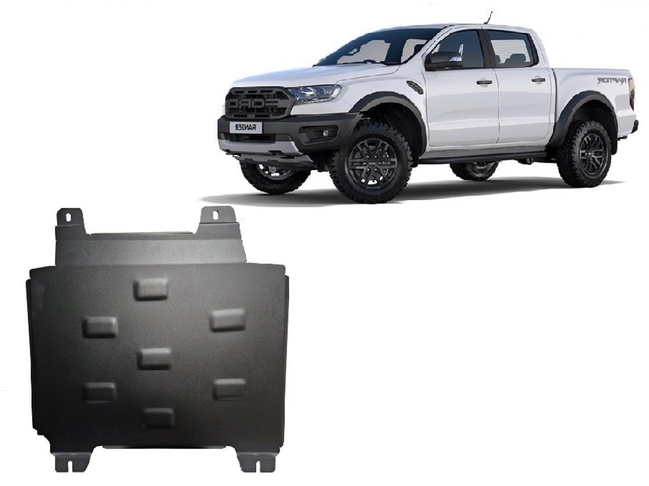 Gearbox skid plate for Ford Ranger Raptor