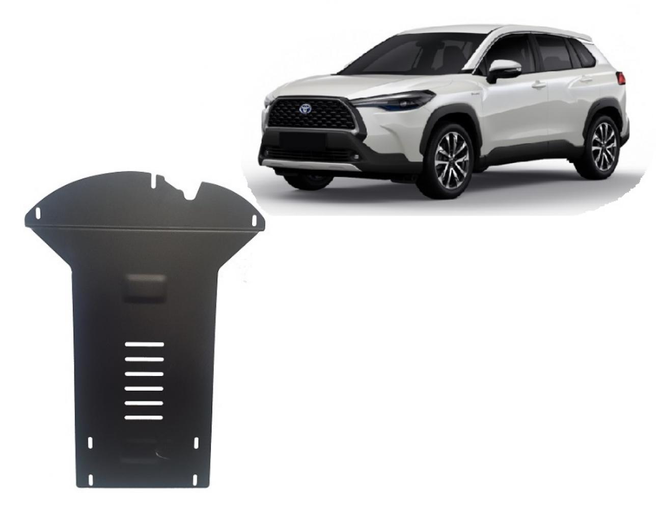 Catalytic converter anti-theft skid plate for Toyota Corolla Cross