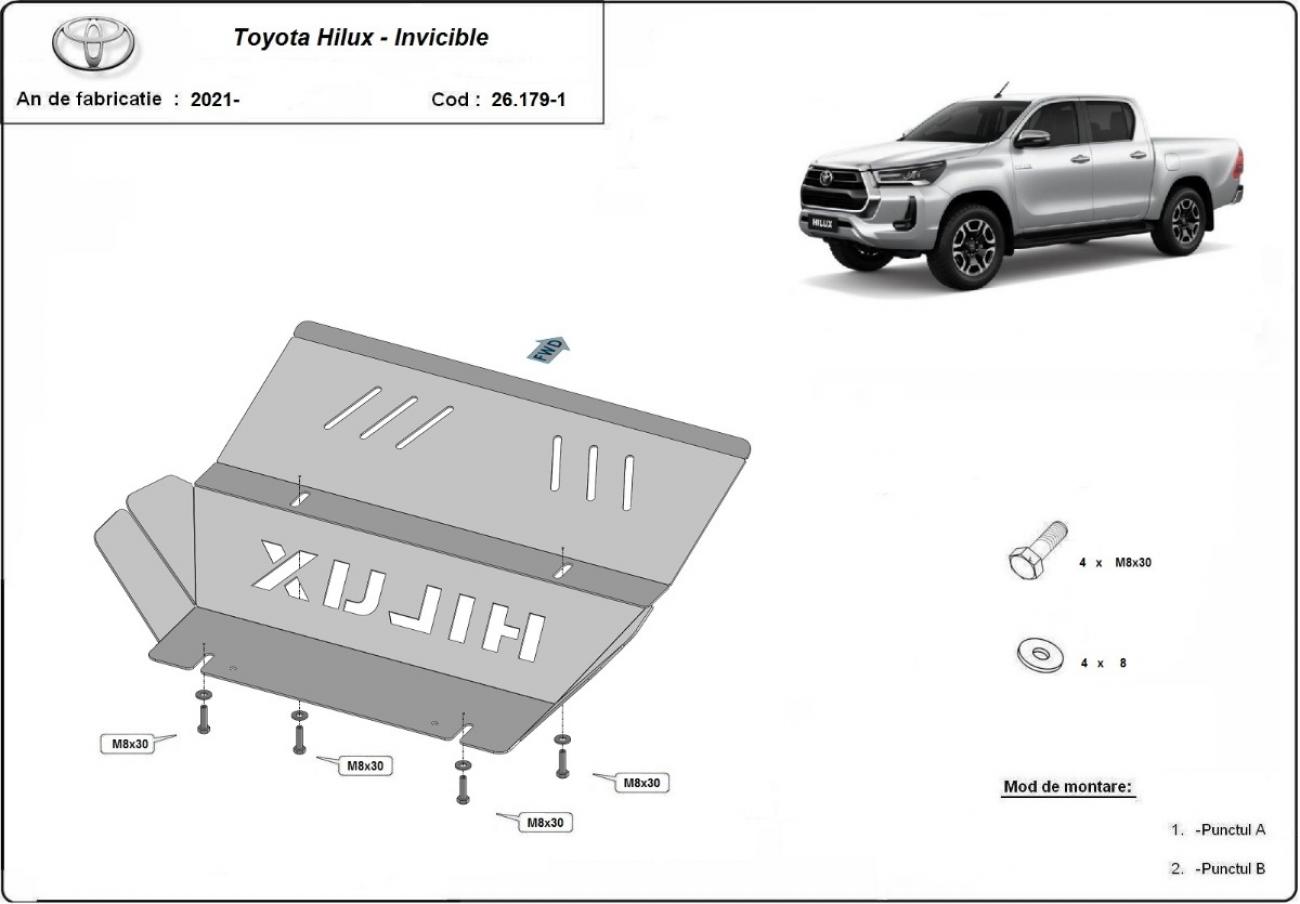 Cooler skid plate din aluminiu Toyota Hilux Invincible - 2