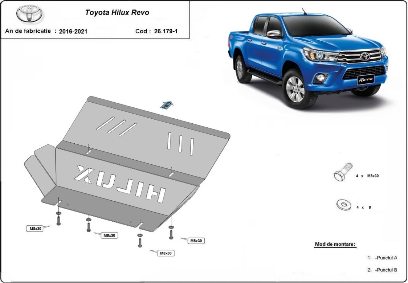 Cooler skid plate din aluminiu Toyota Hilux Revo - 2