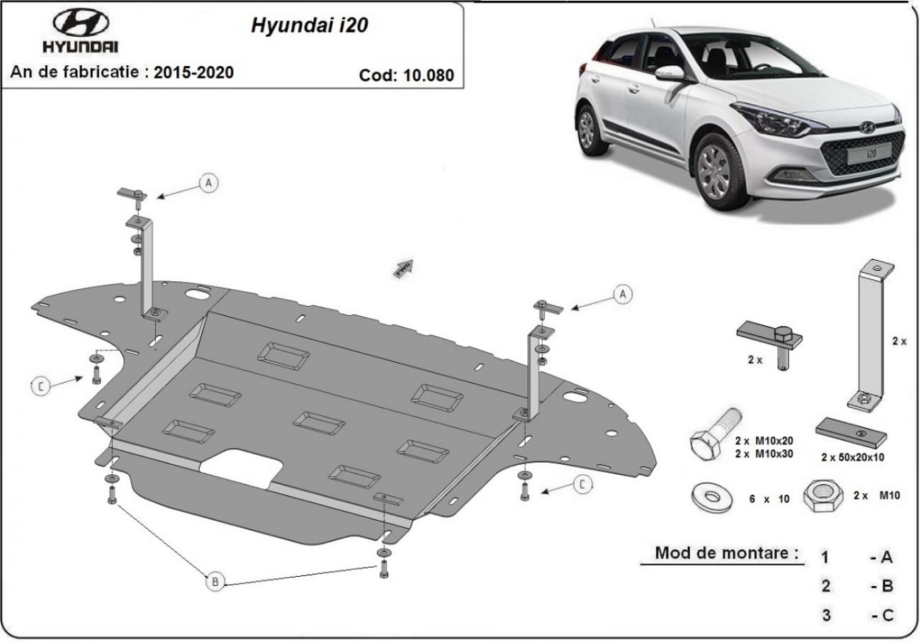 Engine skid plate Hyundai i20 - 2