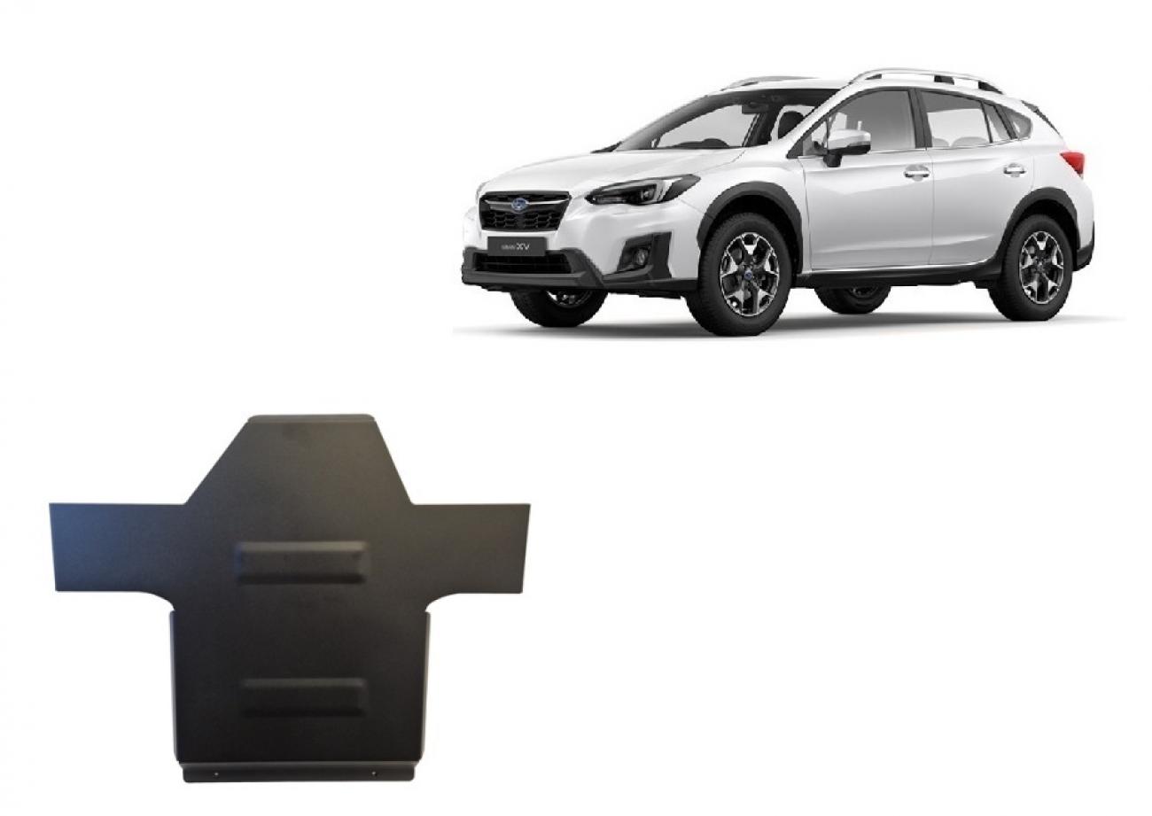 Gearbox skid plate for automatic Subaru XV