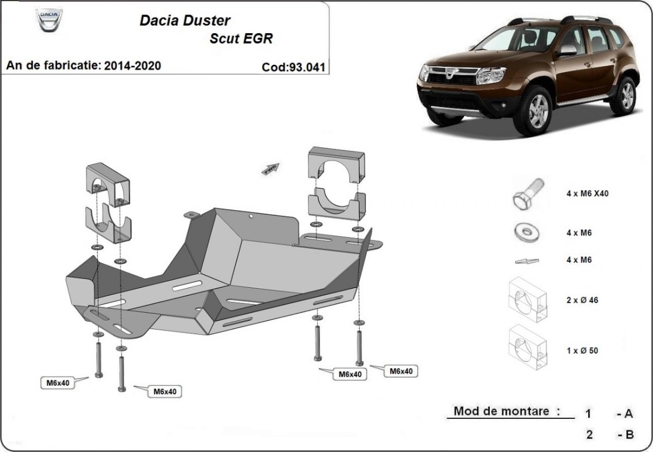 EGR skid plate Dacia Duster - 2