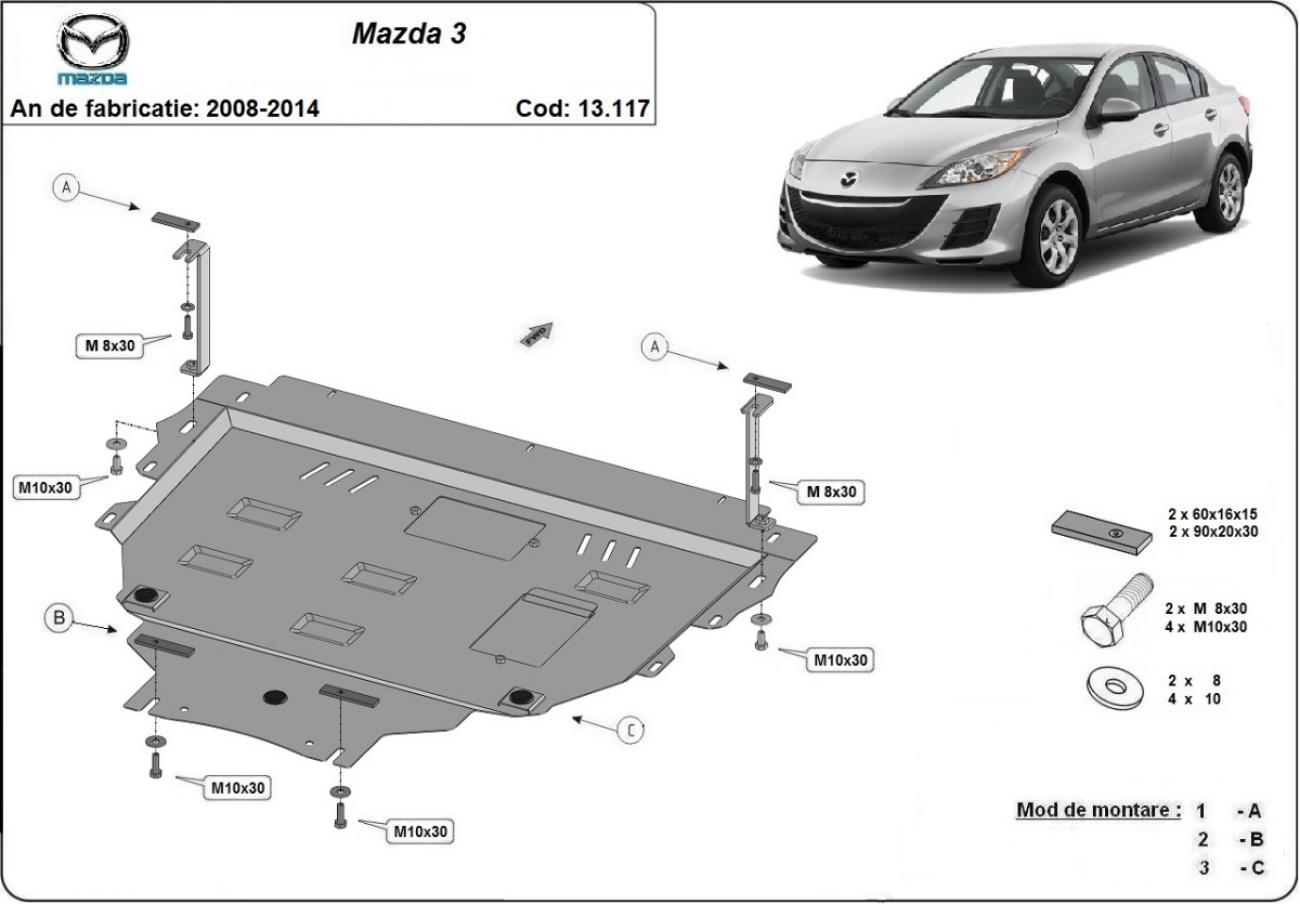 Engine skid plate Mazda 3 - 2