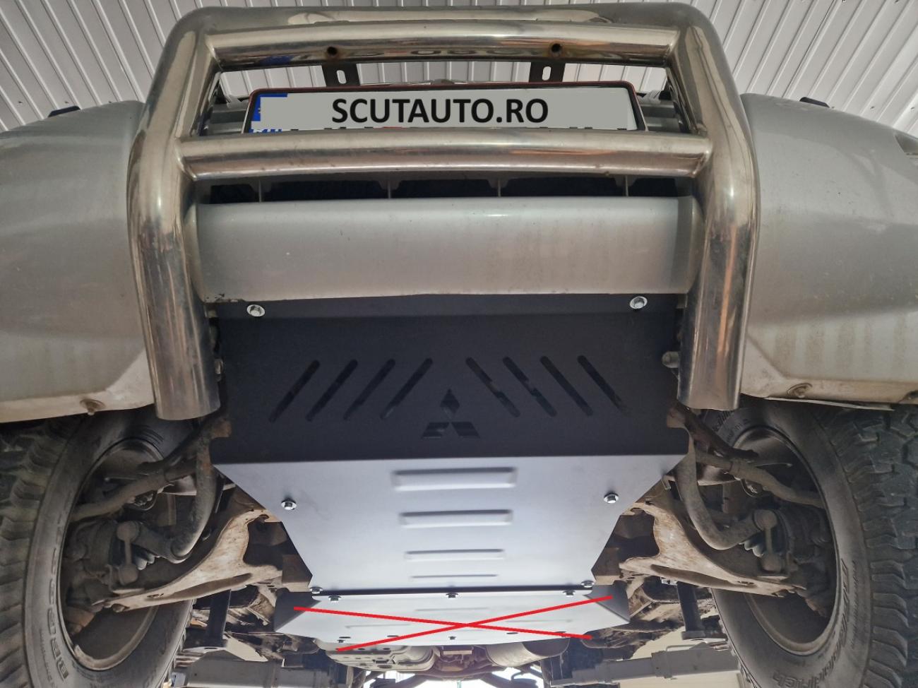 Engine and cooler skid plate Mitsubishi Pajero 3 (V60, V70) Vers 2.0 - 5
