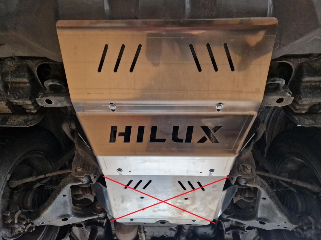 Cooler skid plate din aluminiu Toyota Hilux Revo - 9