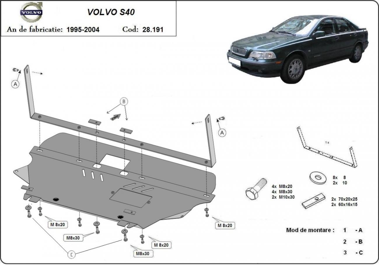 Engine skid plate Volvo S40 - 2