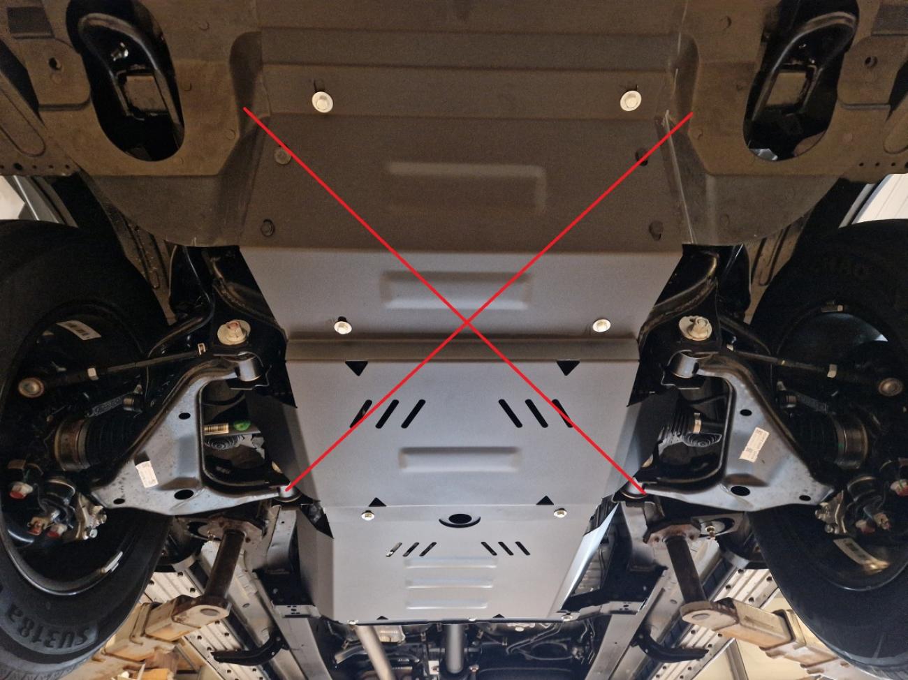 Gearbox skid plate for Evo Cross 4 - 6