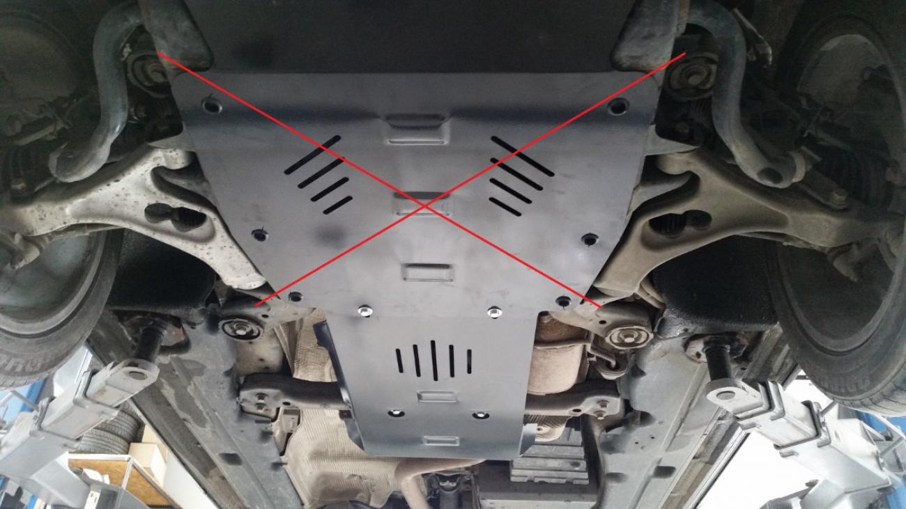 Gearbox skid plate for automata VW Touareg R5 - 3