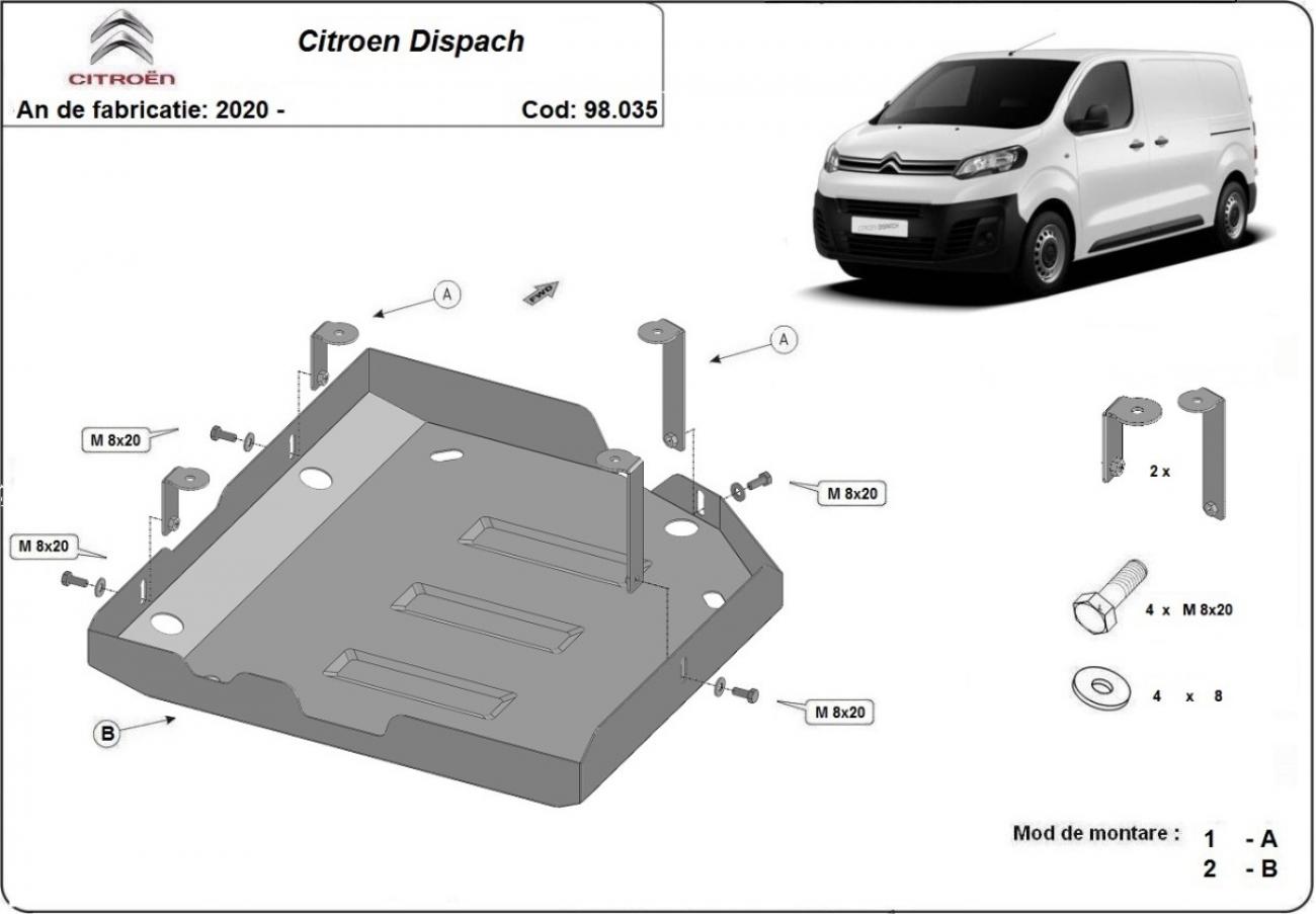 AdBlue tank skid plate Citroen Dispatch - 2