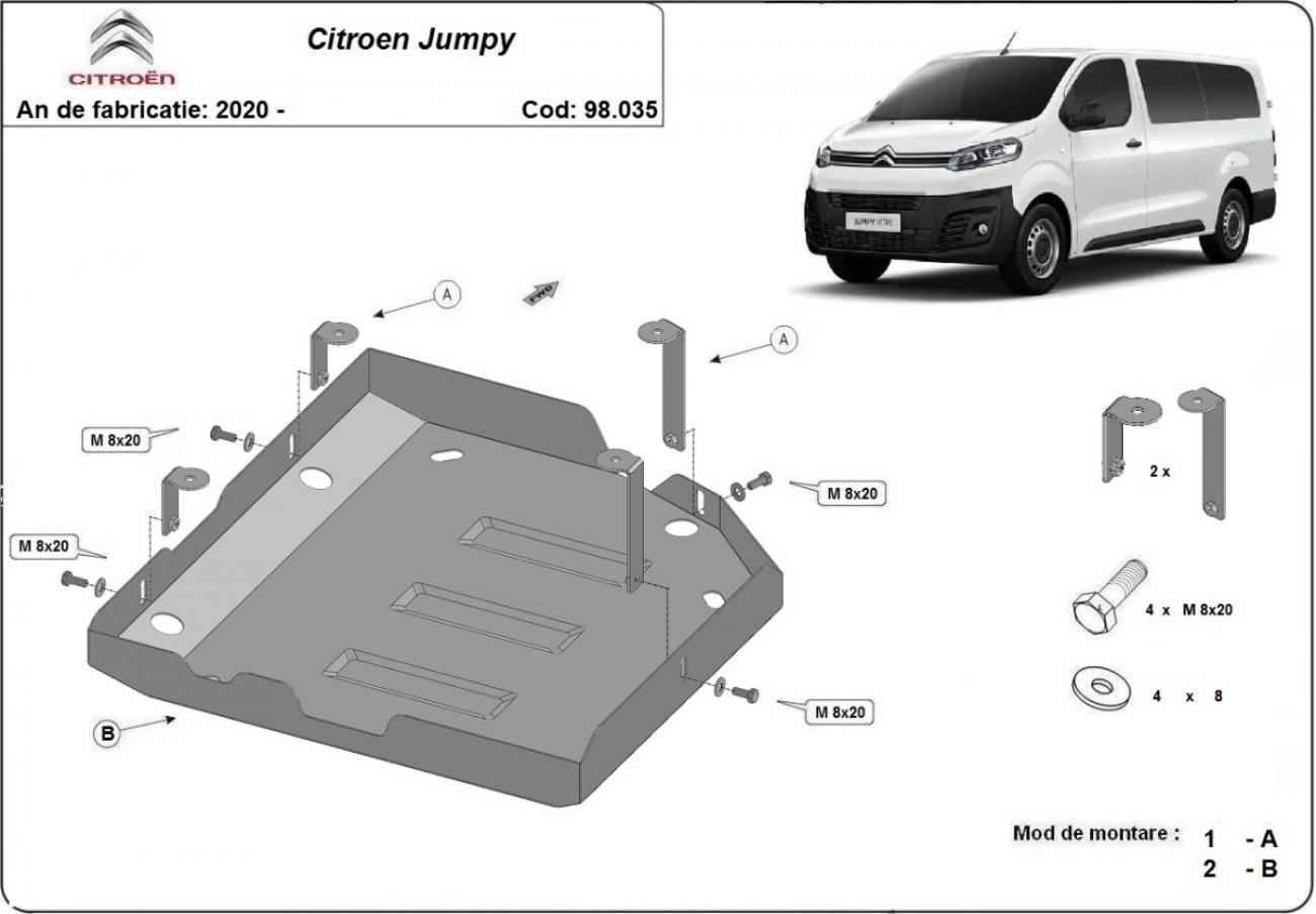 AdBlue tank skid plate Citroen Jumpy - 2