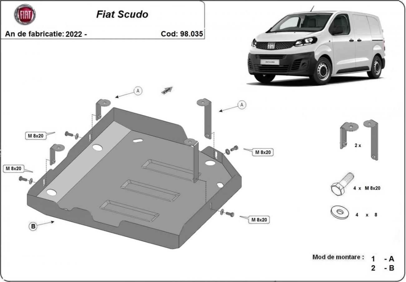 AdBlue tank skid plate Fiat Scudo - 2