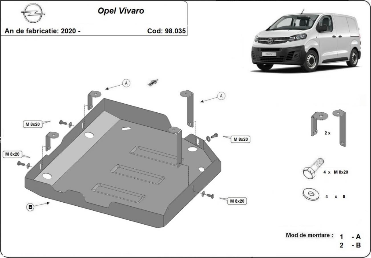 AdBlue tank skid plate Opel Vivaro - 2