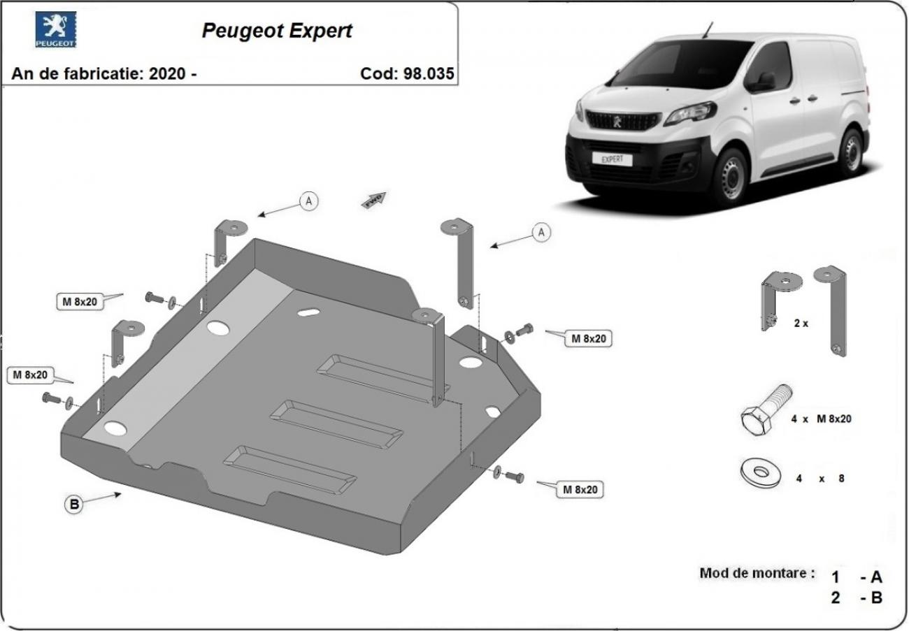 AdBlue tank skid plate Peugeot Expert - 2