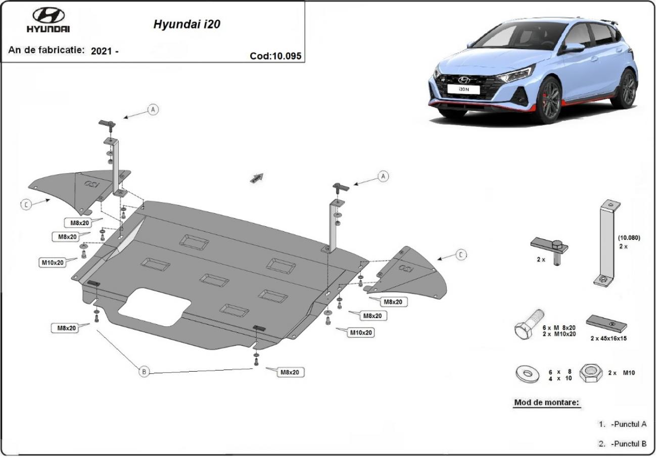 Engine skid plate Hyundai i20 - 2