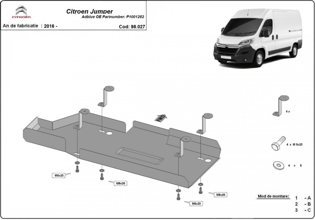 AdBlue tank skid plate Citroen Jumper - 2