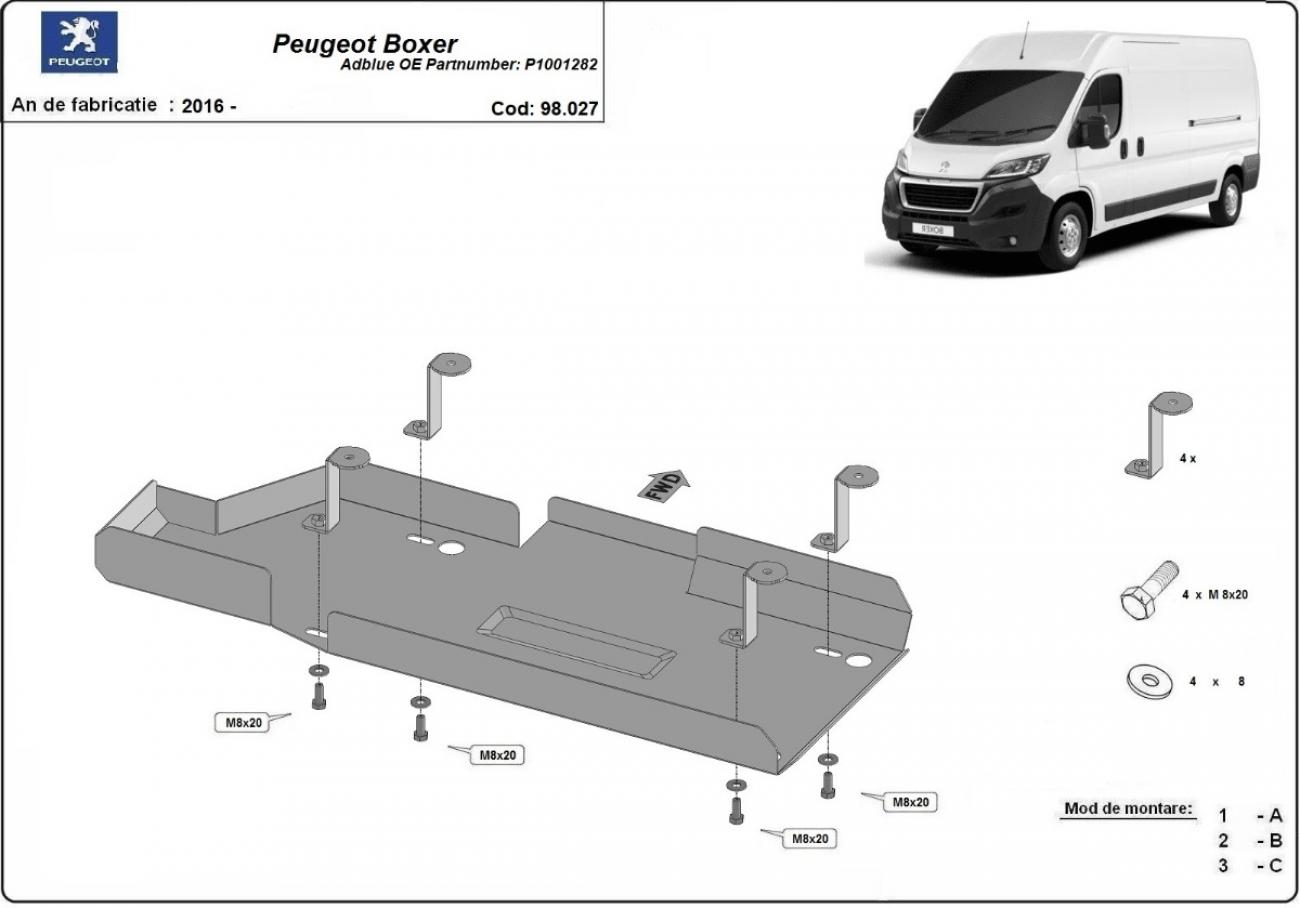 AdBlue tank skid plate Peugeot Boxer - 2