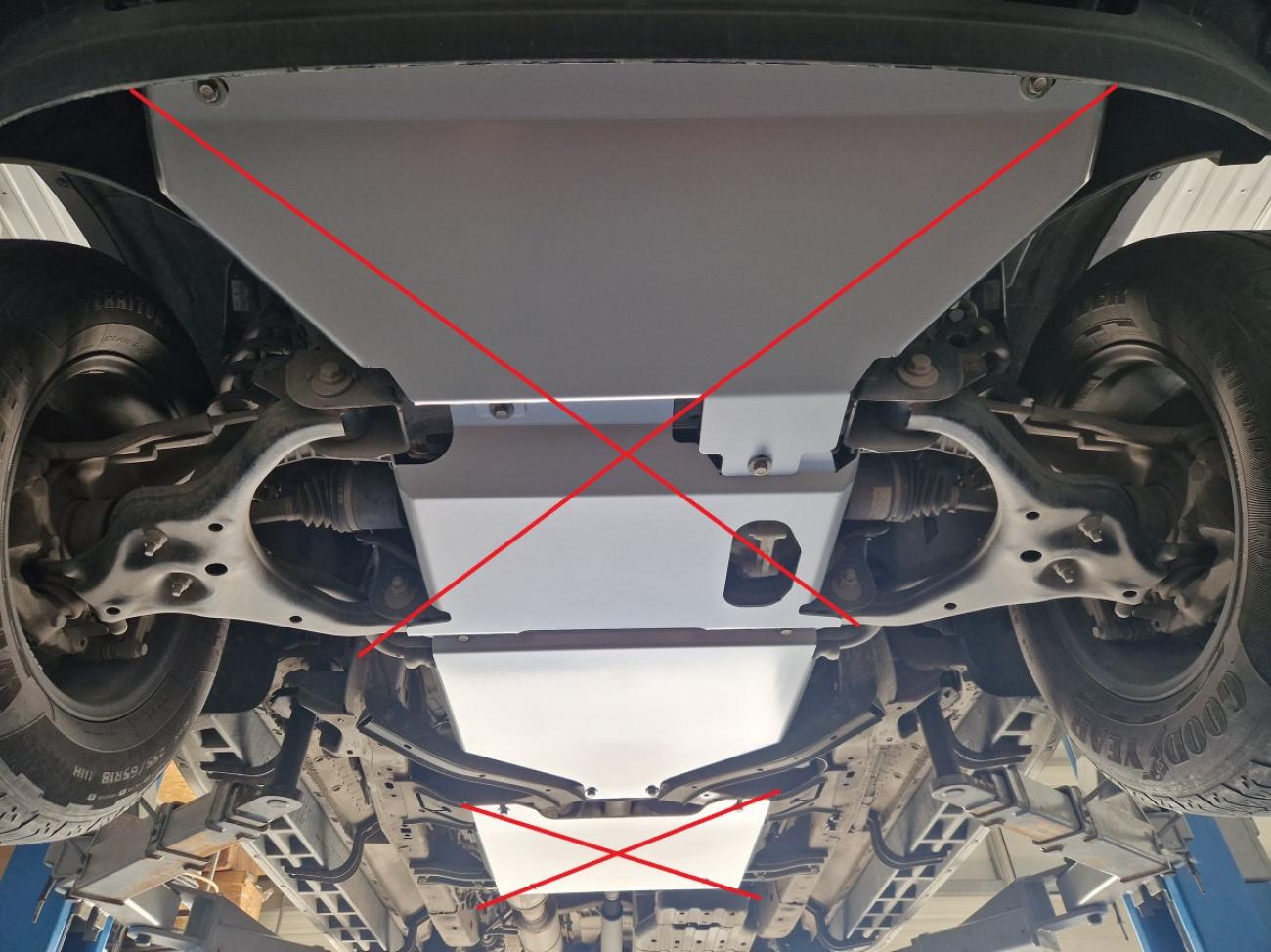 Gearbox skid plate for automatic Ford Ranger - 5