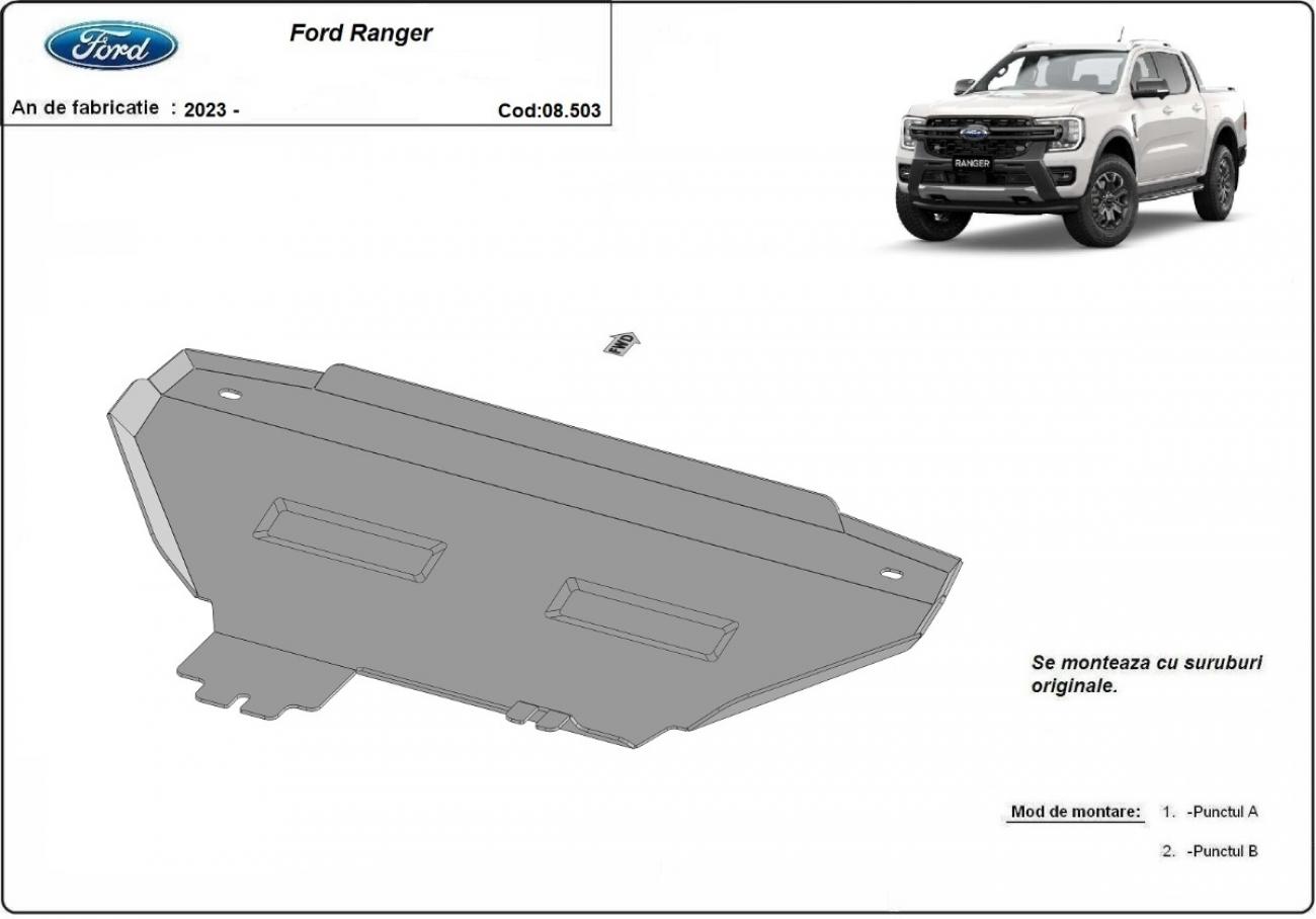 Cooler skid plate Ford Ranger - 2