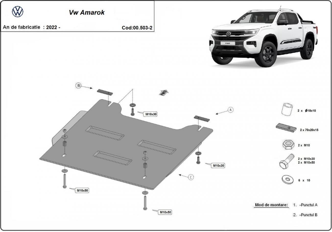 Differential skid plate Volkswagen Amarok - 2