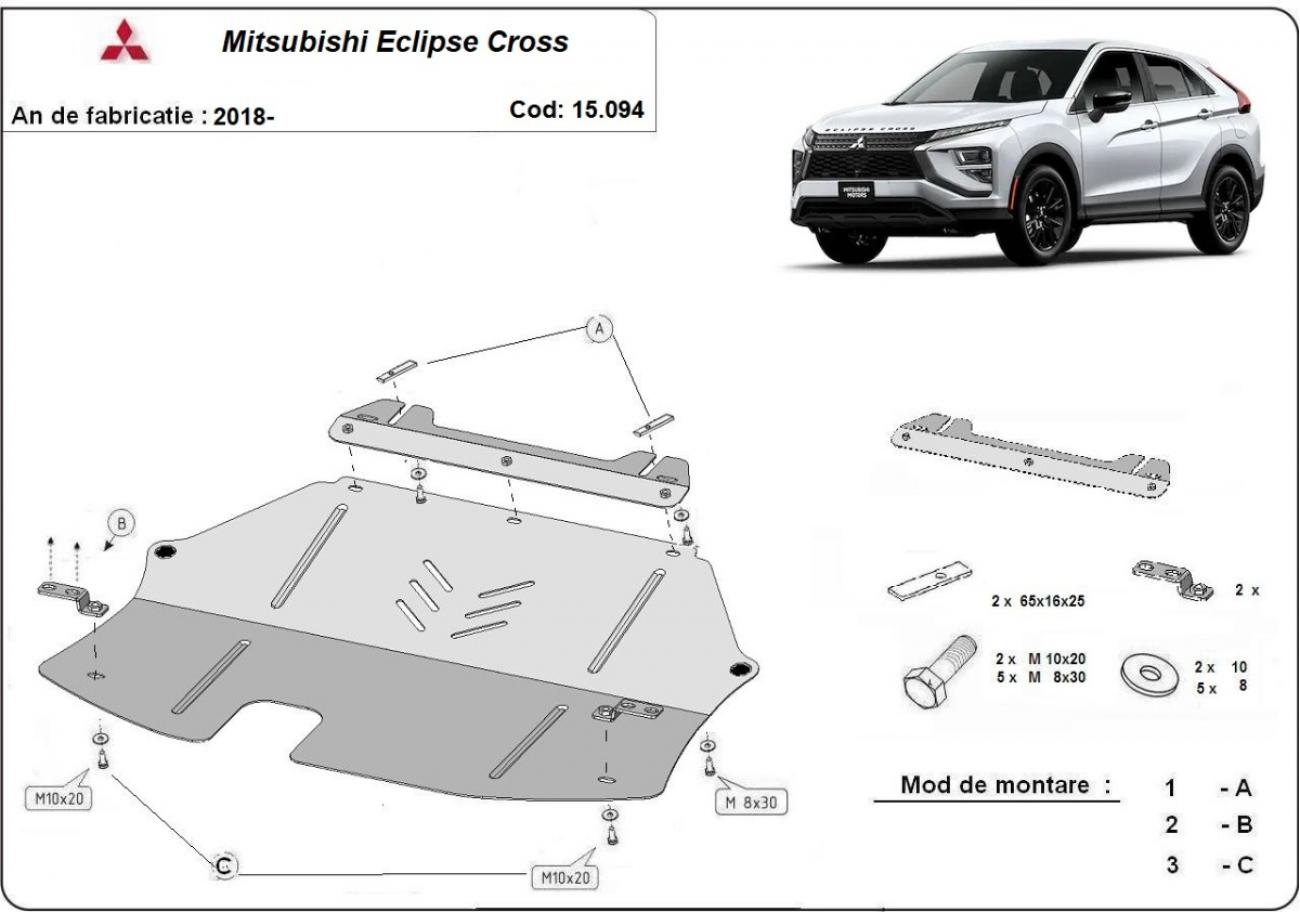 Engine skid plate Mitsubishi Eclipse Cross - 2