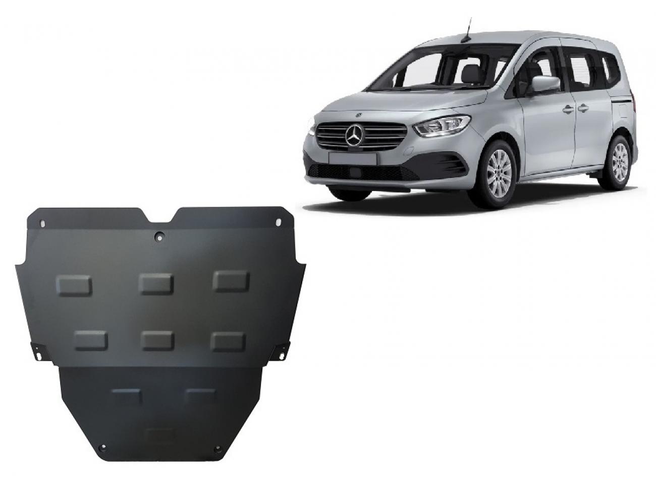 Engine skid plate Mercedes EQT