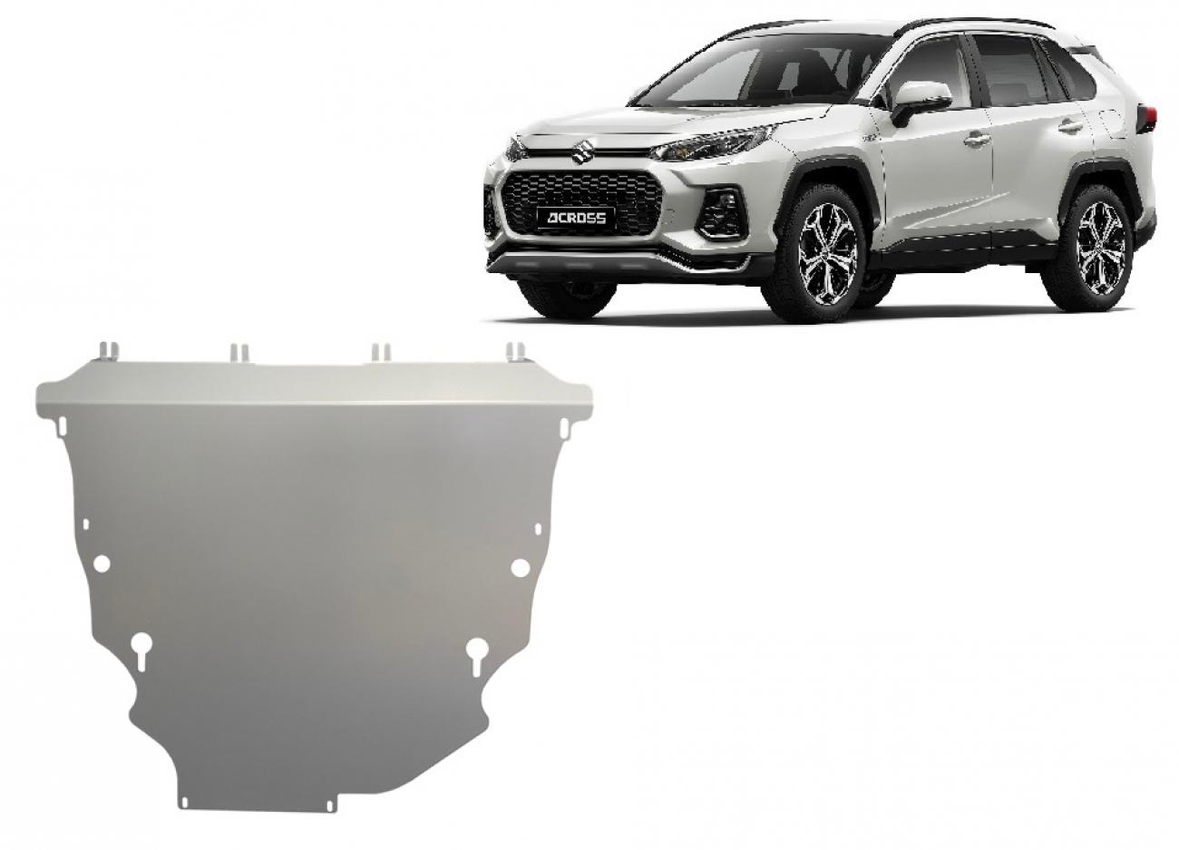 Aluminum engine skid plate Suzuki Across