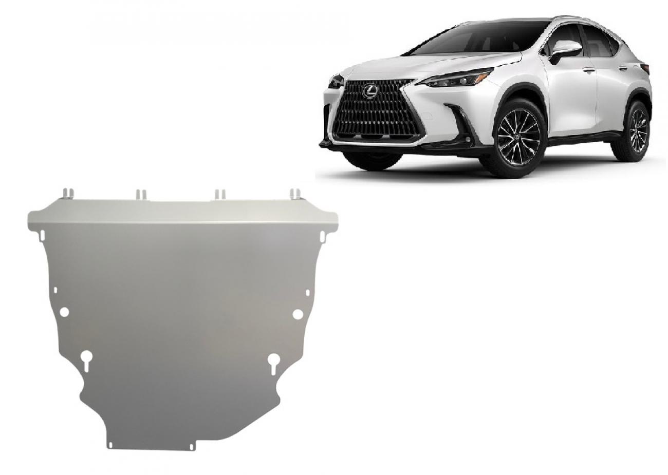 Aluminum engine skid plate Lexus NXAZ20