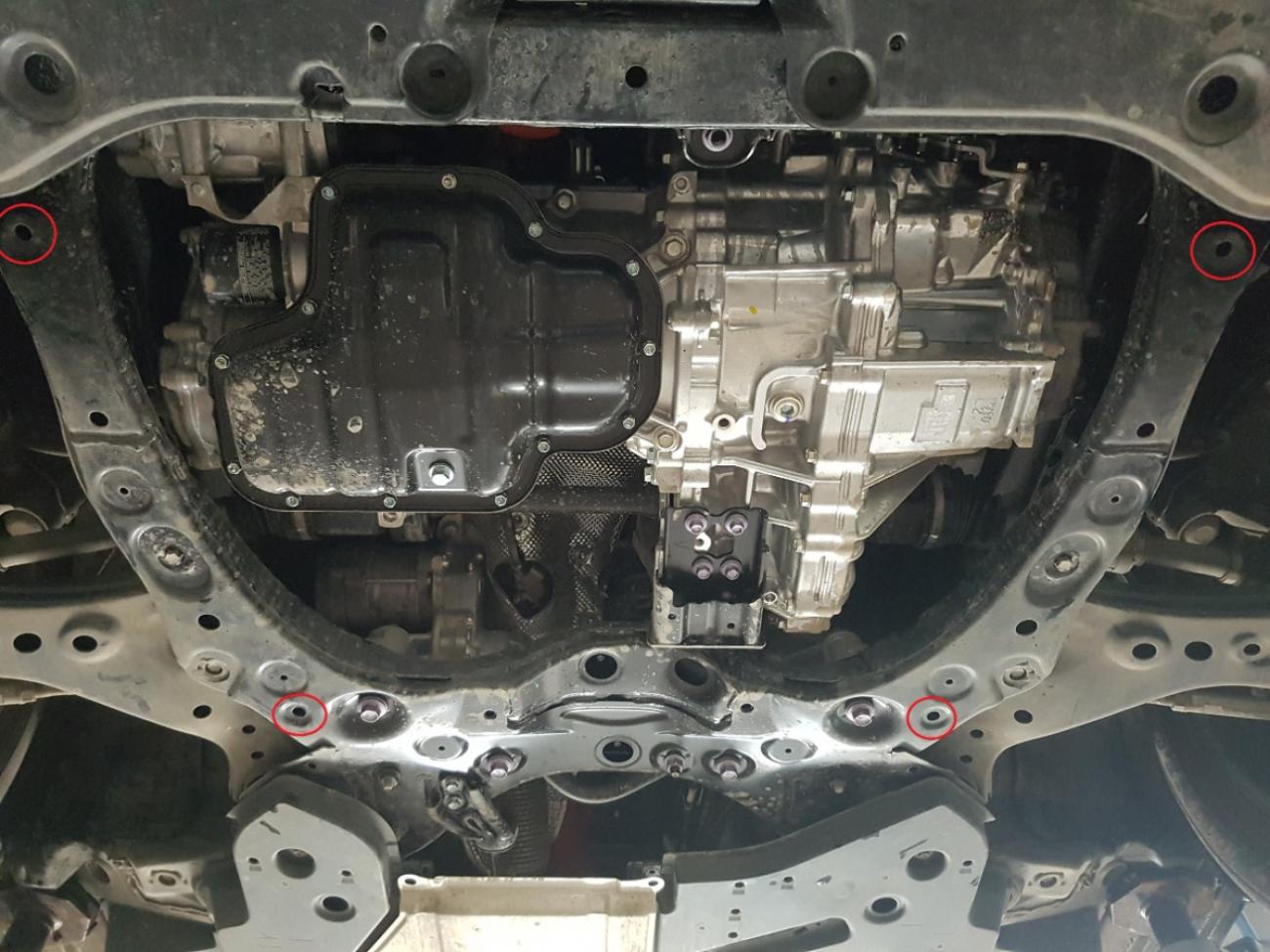 Aluminum engine skid plate Lexus NXAZ20 - 3