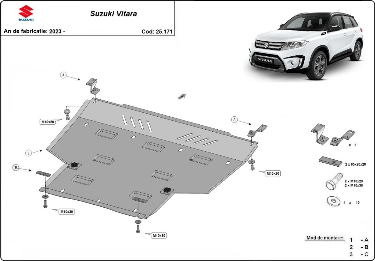 Aluminum engine skid plate Suzuki Vitara - 2