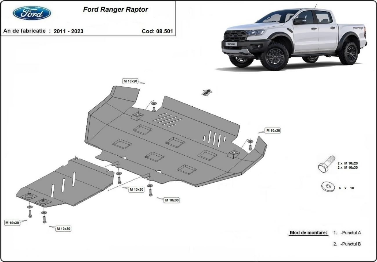 Engine skid plate Ford Ranger Raptor - 2