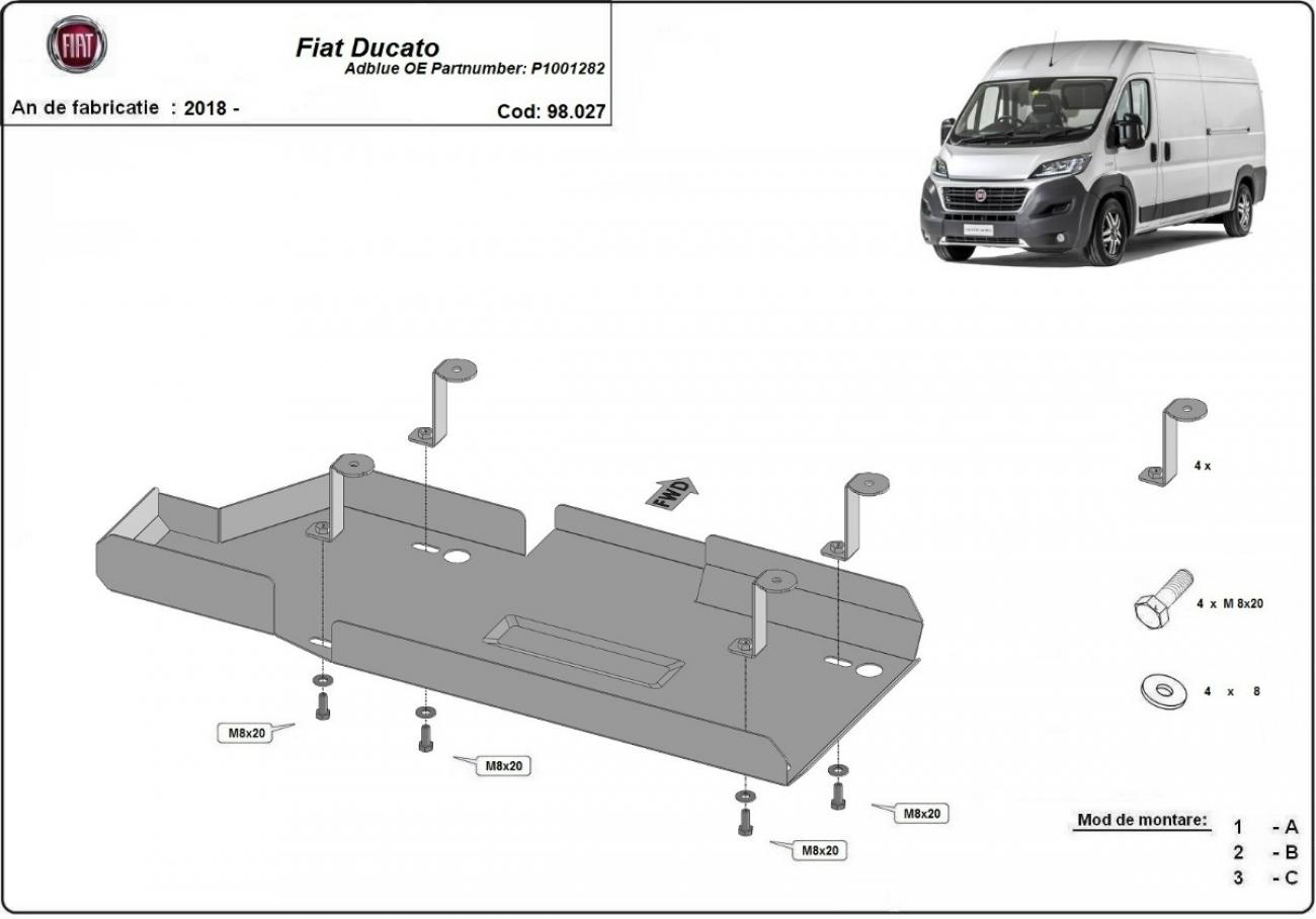 AdBlue tank skid plate Fiat Ducato - 2
