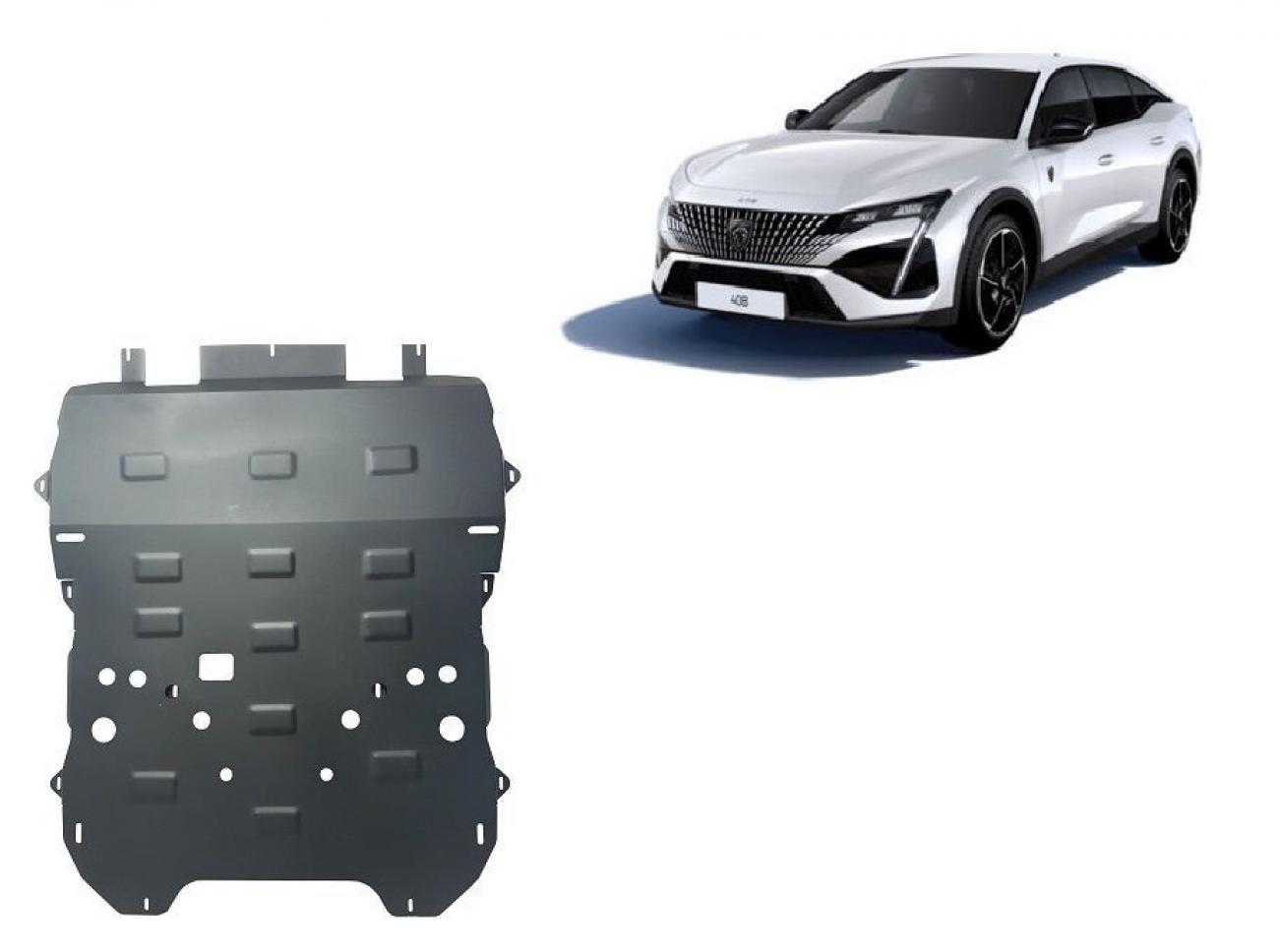 Engine skid plate Peugeot 408