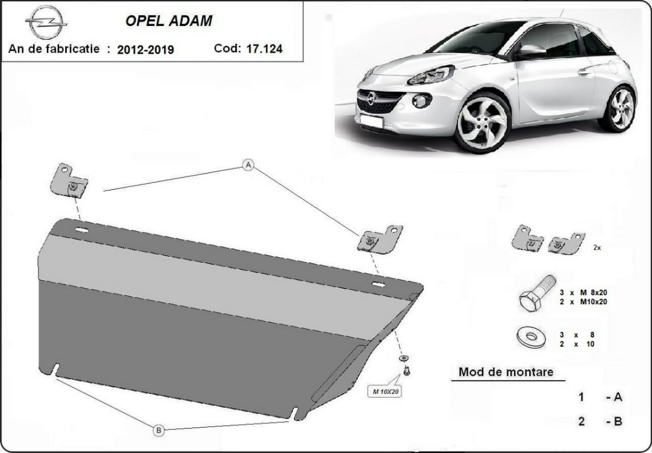 Engine skid plate Opel Adam - 2