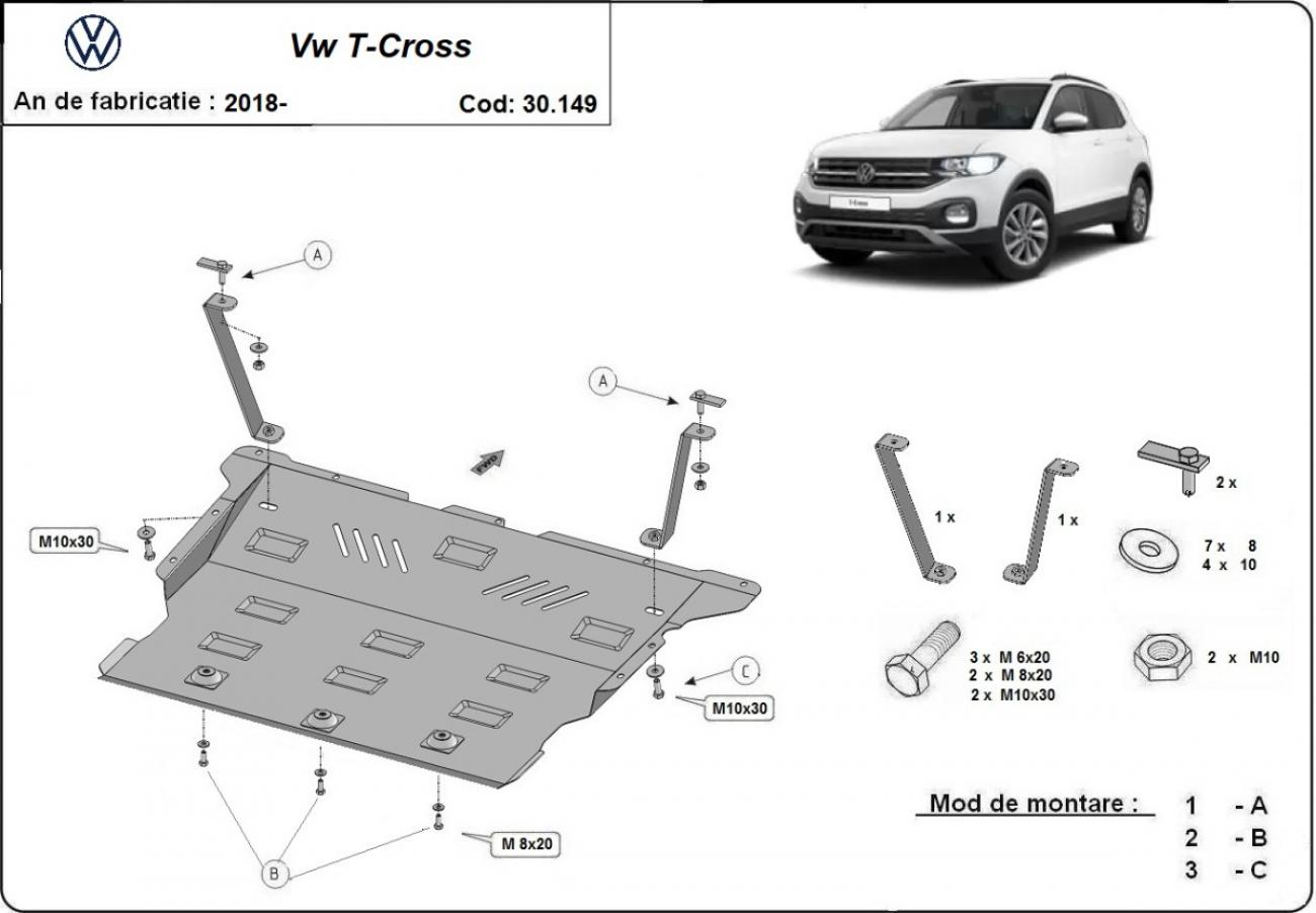 Engine skid plate VW T-Cross - 2