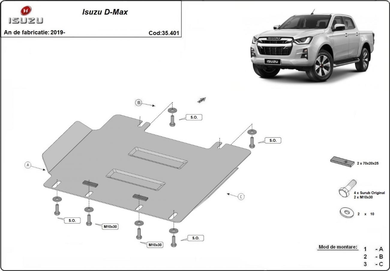 Engine skid plate Isuzu D-Max - 2