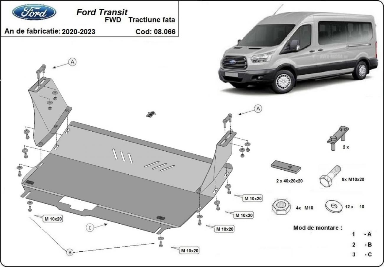 Engine skid plate Ford Transit - front-wheel drive - 2