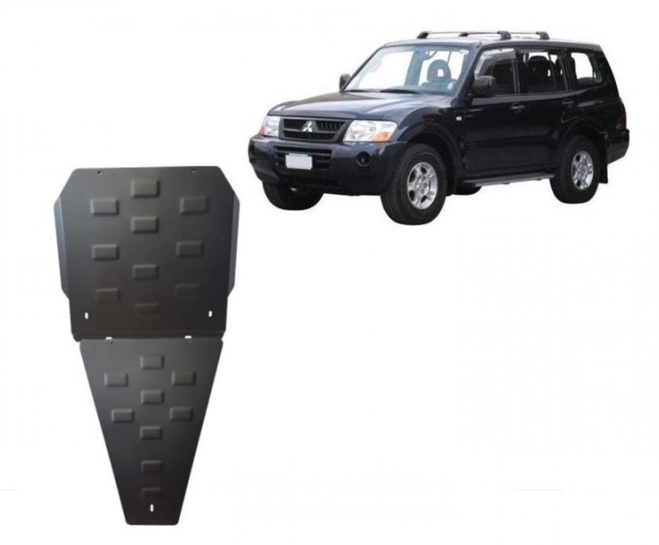 Gearbox and differential skid plate for Mitsubishi Pajero Sport 1