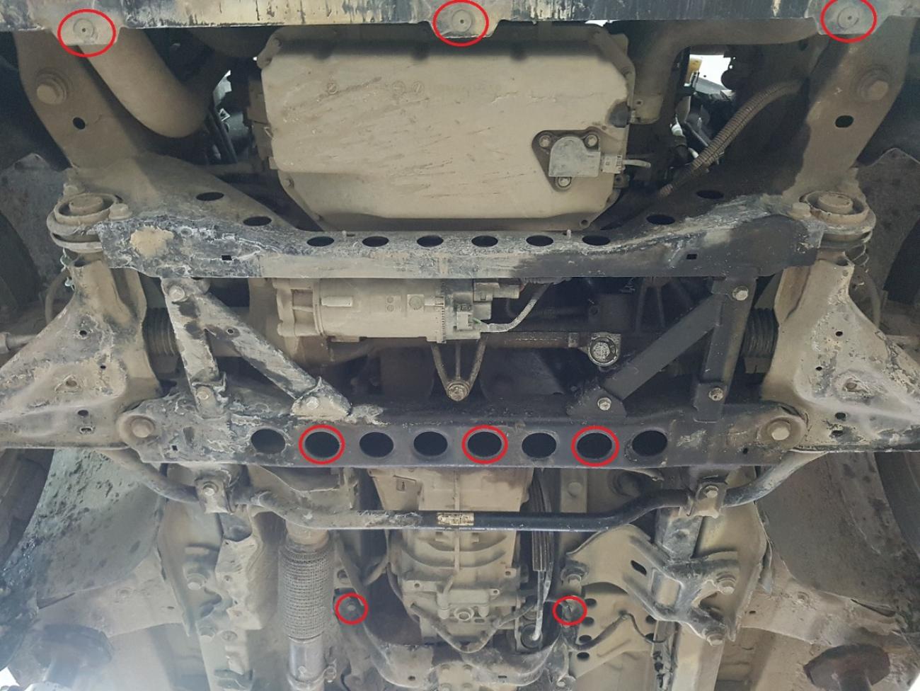 Engine skid plate Mercedes Vito W447 2.2 D, 4x2 (rear-wheel drive) - 5