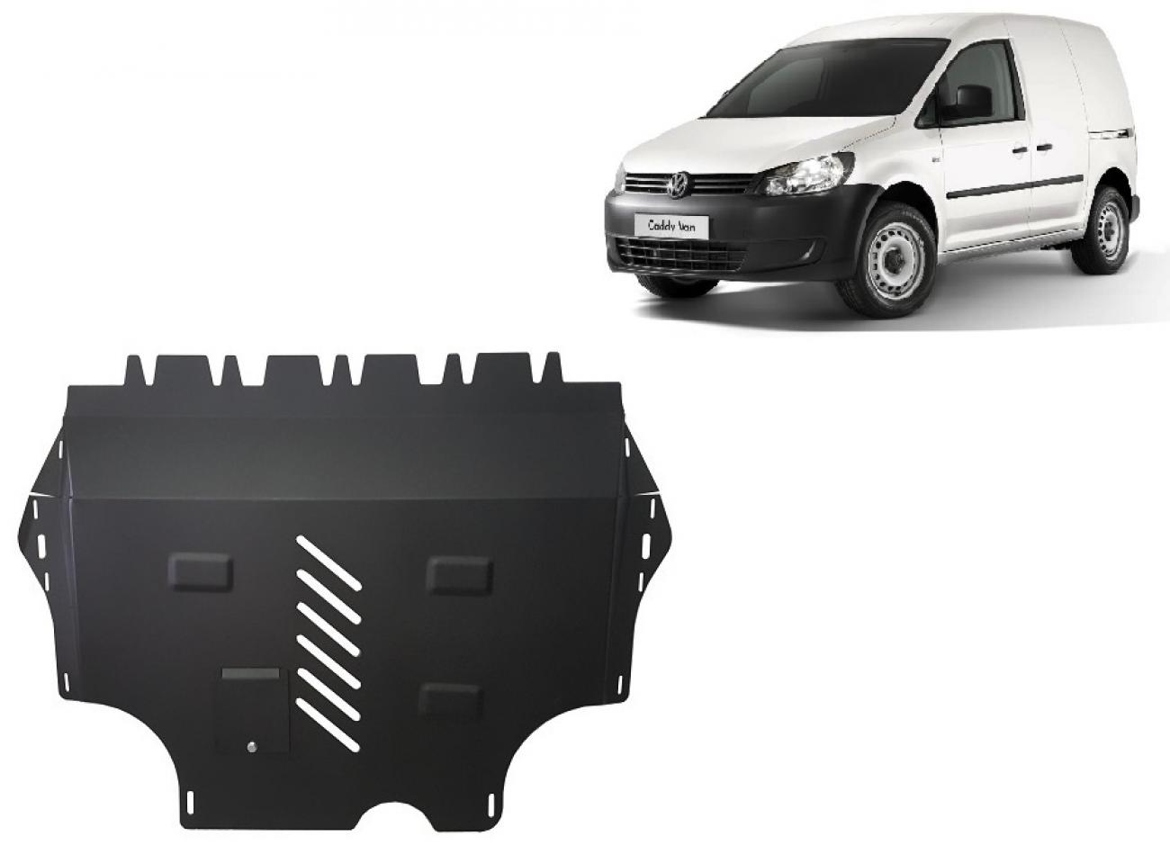 Engine skid plate VW Caddy - with WEBASTO