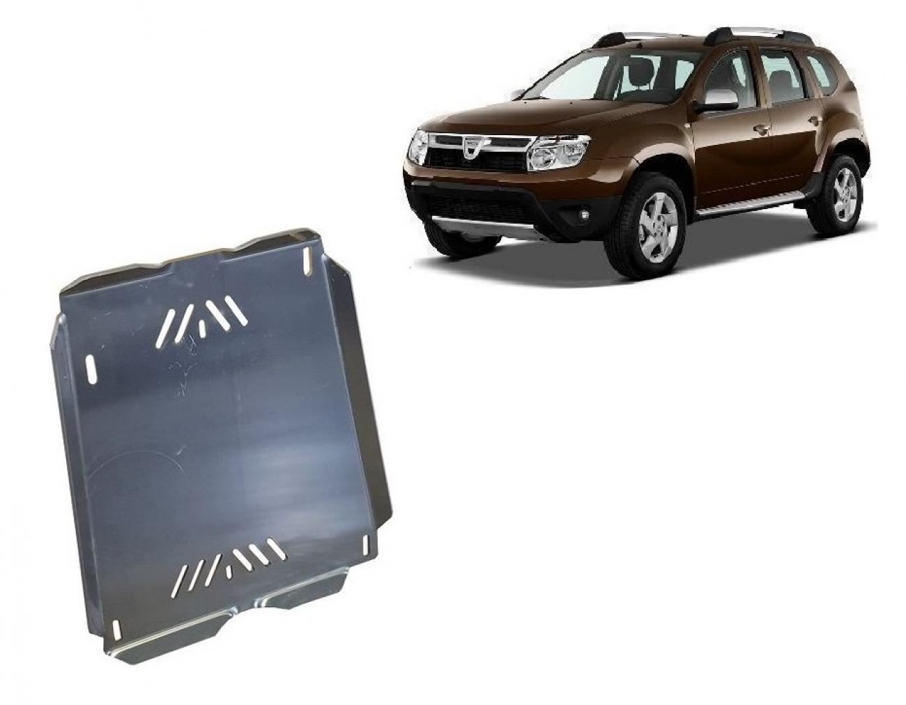 Fuel tank skid plate din aluminiu Dacia Duster