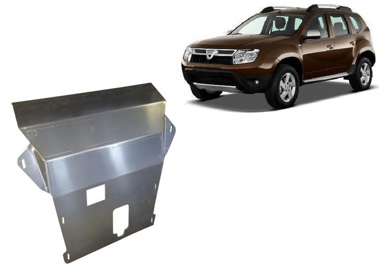 Aluminum engine skid plate Dacia Duster